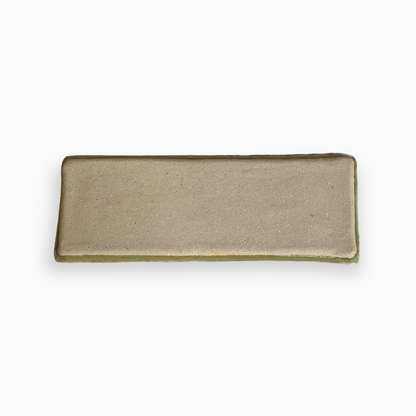 GREEN CERAMIC TRAY