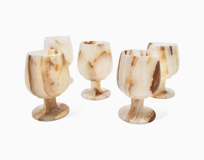 ONYX MARBLE GOBLETS