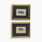 BLUE FISH PRINT