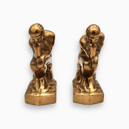 RODIN'S "THE THINKER" BOOKENDS