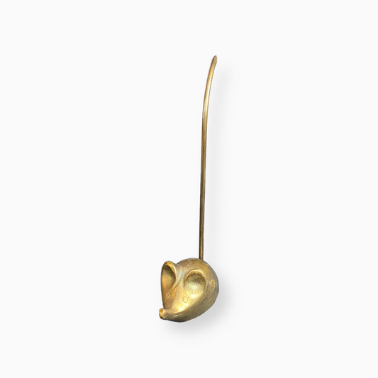 BRASS MOUSE FIGURINE