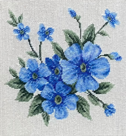 FLORAL NEEDLEPOINT